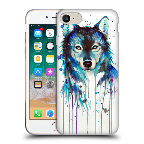 Pixie Cold Animals Ice Wolf Soft Gel Case for Apple iPhone 7 / 8 / SE 2020 & 2022