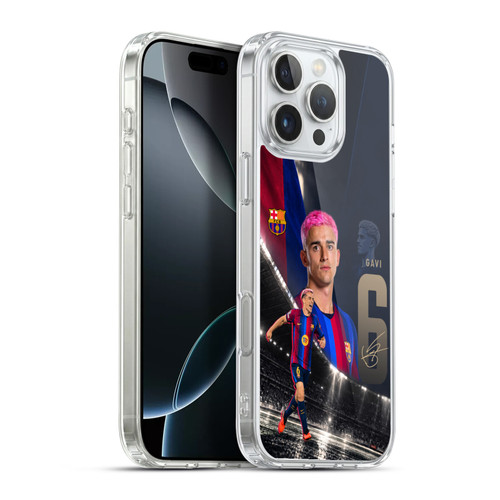 FC Barcelona 2026/27 First Team Gavi Soft Gel Case for Apple iPhone 16 Pro Max & MagSafe