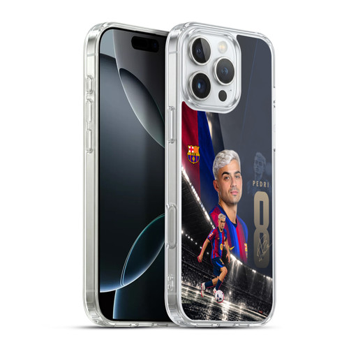 FC Barcelona 2026/27 First Team Pedri Soft Gel Case for Apple iPhone 16 Pro Max & MagSafe