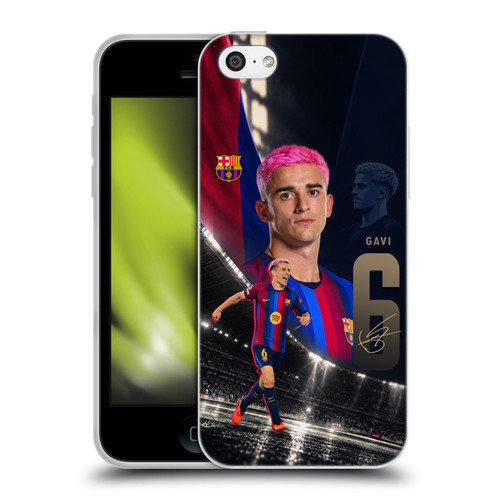 FC Barcelona 2026/27 First Team Gavi Soft Gel Case for Apple iPhone 5c