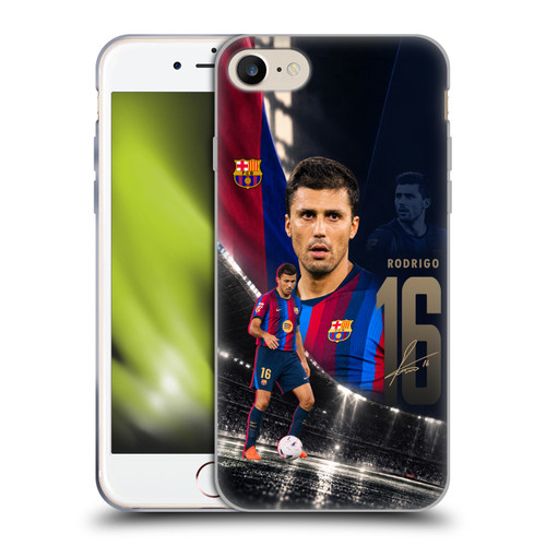 FC Barcelona 2026/27 First Team Rodri Soft Gel Case for Apple iPhone 7 / 8 / SE 2020 & 2022 & MagSafe