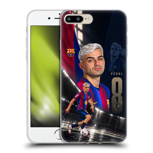 FC Barcelona 2026/27 First Team Pedri Soft Gel Case for Apple iPhone 7 Plus / 8 Plus & MagSafe