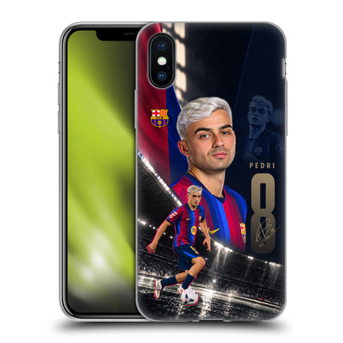 FC Barcelona 2026/27 First Team Pedri Soft Gel Case for Apple iPhone X / iPhone XS & MagSafe