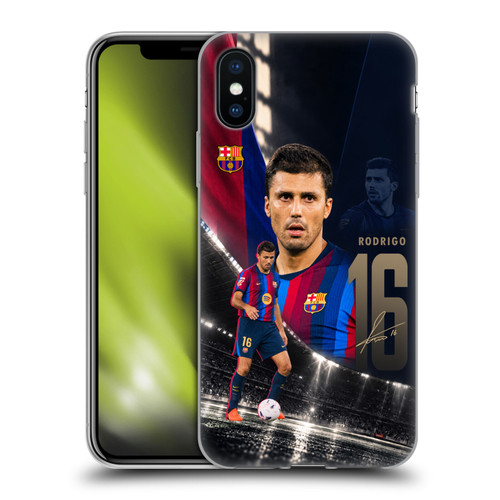 FC Barcelona 2026/27 First Team Rodri Soft Gel Case for Apple iPhone X / iPhone XS & MagSafe