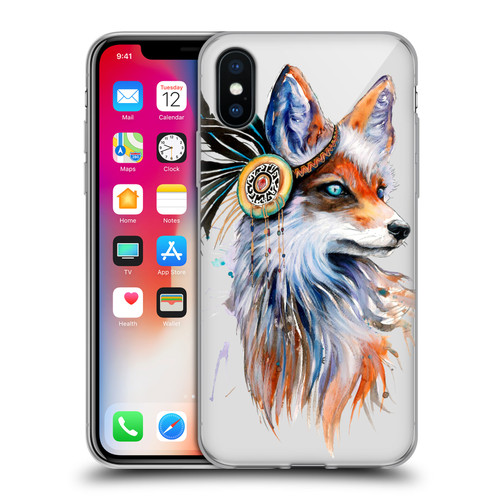Pixie Cold Animals Fox Soft Gel Case for Apple iPhone X / iPhone XS