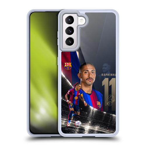 FC Barcelona 2026/27 First Team Raphinha Soft Gel Case for Samsung Galaxy S21 5G & MagSafe