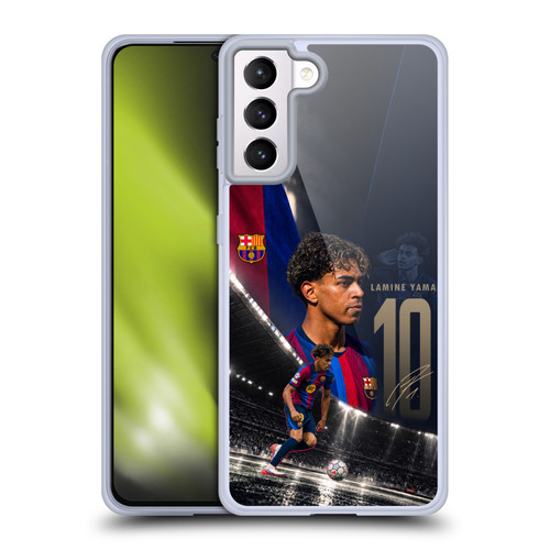 FC Barcelona 2026/27 First Team Lamine Yamal Soft Gel Case for Samsung Galaxy S21+ 5G & MagSafe