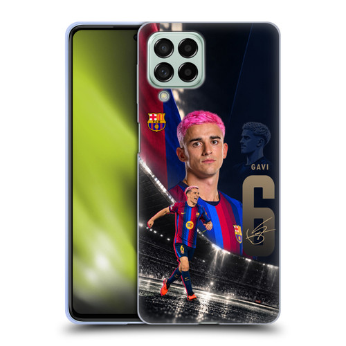 FC Barcelona 2026/27 First Team Gavi Soft Gel Case for Samsung Galaxy M53 (2022)