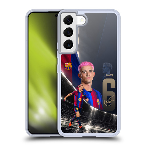 FC Barcelona 2026/27 First Team Gavi Soft Gel Case for Samsung Galaxy S22 5G & MagSafe