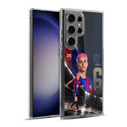 FC Barcelona 2026/27 First Team Gavi Soft Gel Case for Samsung Galaxy S23 Ultra 5G & MagSafe