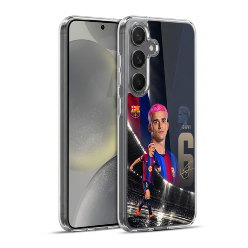 FC Barcelona 2026/27 First Team Gavi Soft Gel Case for Samsung Galaxy S24+ 5G & MagSafe