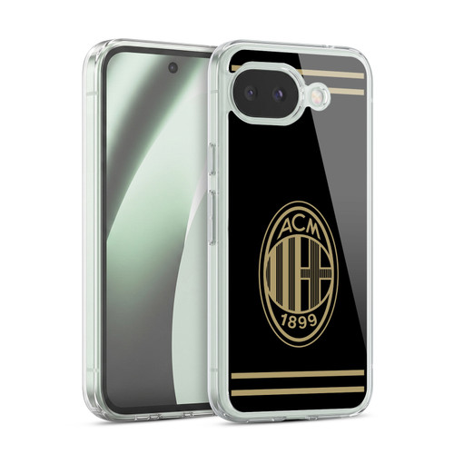 AC Milan Crest Black And Gold Soft Gel Case for Google Pixel 10a
