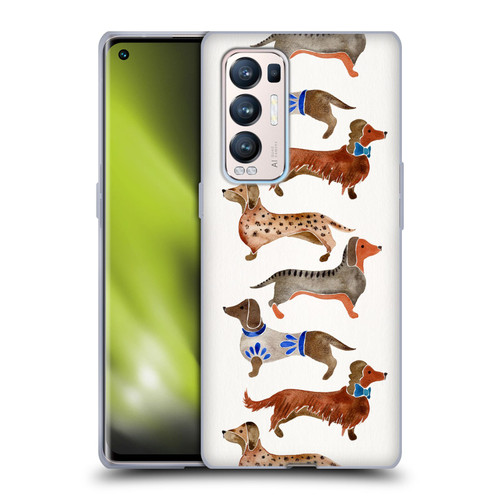 Cat Coquillette Animals Dachshunds Soft Gel Case for OPPO Find X3 Neo / Reno5 Pro+ 5G