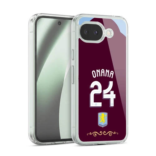Aston Villa Football Club 2025/26 Players Home Kit Amadou Onana Soft Gel Case for Google Pixel 10a