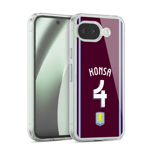 Aston Villa Football Club 2024/25 Crest Player Kit Ezri Konsa Soft Gel Case for Google Pixel 10a