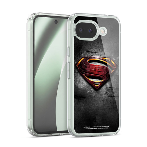 Justice League Movie Superman Logo Art Man Of Steel Soft Gel Case for Google Pixel 10a