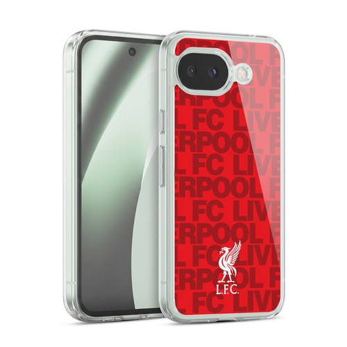 Liverpool Football Club Crest & Liverbird Patterns 1 Red Soft Gel Case for Google Pixel 10a