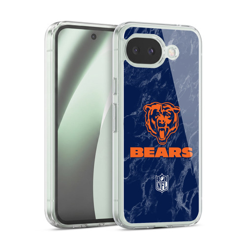 NFL Chicago Bears Graphics Coloured Marble Soft Gel Case for Google Pixel 10a