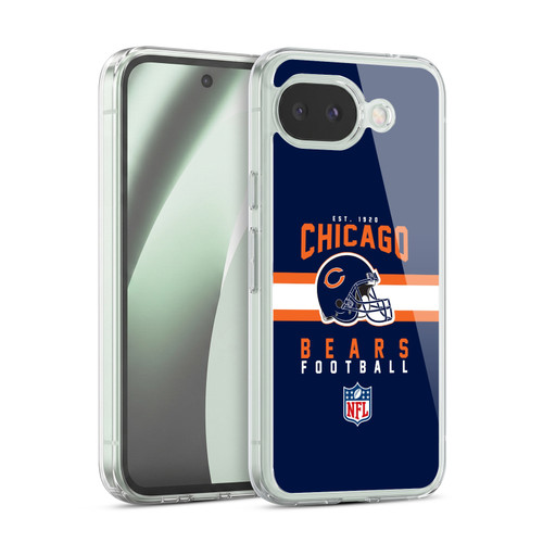 NFL Chicago Bears Graphics Helmet Typography Soft Gel Case for Google Pixel 10a