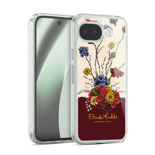 Frida Kahlo Red Florals Shrub Soft Gel Case for Google Pixel 10a