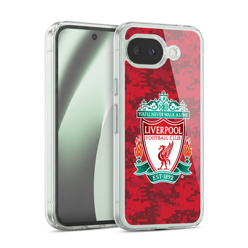 Liverpool Football Club Digital Camouflage Home Red Crest Soft Gel Case for Google Pixel 10a