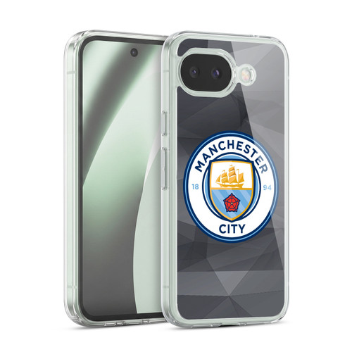 Manchester City Man City FC Badge Geometric Black Full Colour Soft Gel Case for Google Pixel 10a