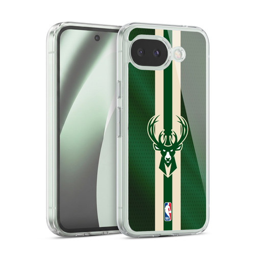 NBA Milwaukee Bucks Stripes Soft Gel Case for Google Pixel 10a