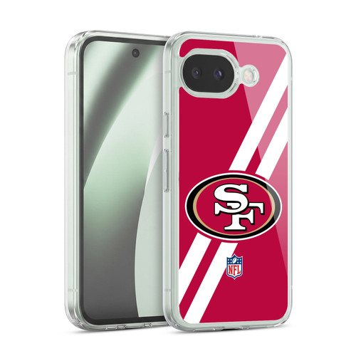 NFL San Francisco 49Ers Logo Stripes Soft Gel Case for Google Pixel 10a