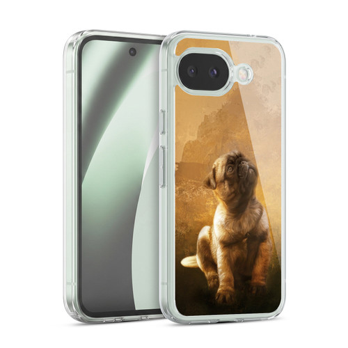 Simone Gatterwe Nature Portraits Pug Puppy Soft Gel Case for Google Pixel 10a