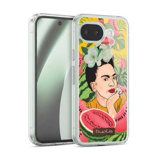 Frida Kahlo Portrait 3 Watermelon Soft Gel Case for Google Pixel 10a