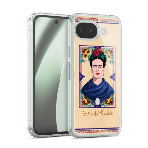 Frida Kahlo Portrait Blue Soft Gel Case for Google Pixel 10a