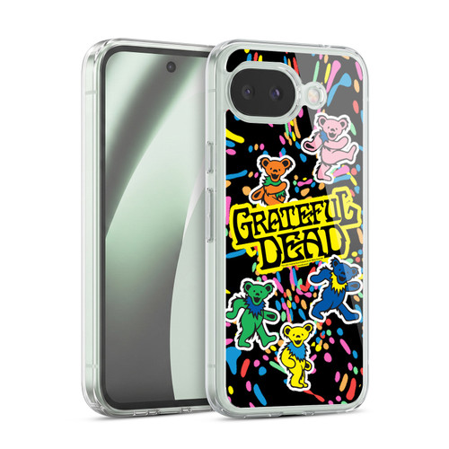 Grateful Dead Trends Bear Color Splatter Soft Gel Case for Google Pixel 10a