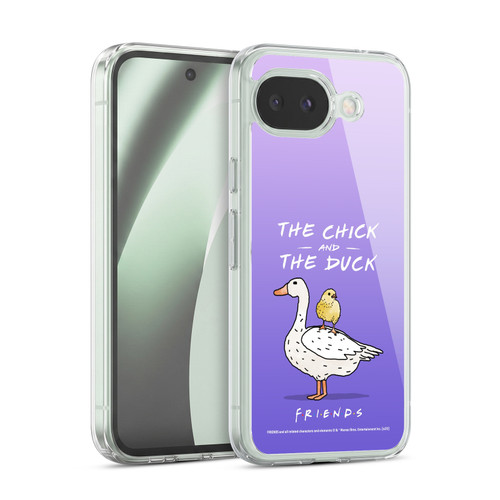 Friends TV Show Key Art Chick And Duck Soft Gel Case for Google Pixel 10a