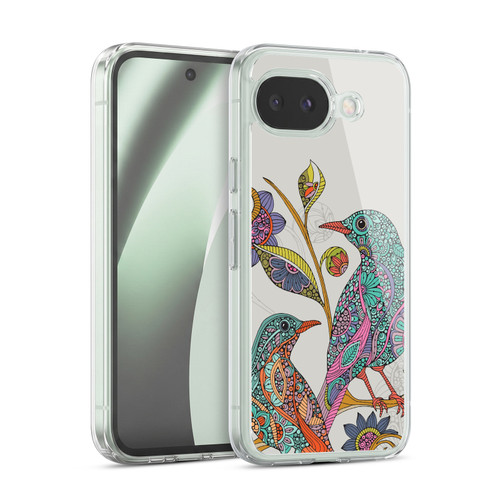 Valentina Birds Spring Flower Doodle Soft Gel Case for Google Pixel 10a