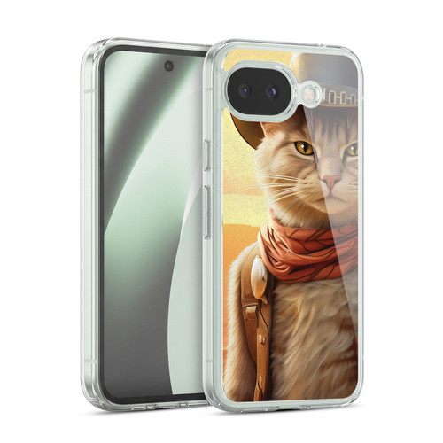 Michael David Ward Animals Kitty Cowboy Soft Gel Case for Google Pixel 10a