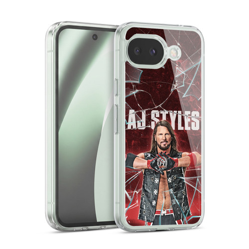 WWE Aj Styles Shattered Glass Soft Gel Case for Google Pixel 10a