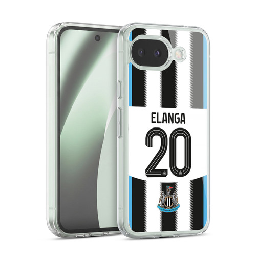 Newcastle United Football Club 2025/26 Players Home Kit 1st Group Anthony Elanga Soft Gel Case for Google Pixel 10a