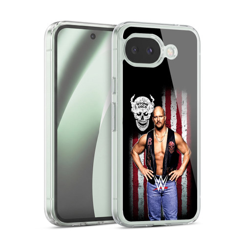 WWE American Flag Superstars Stone Cold Steve Austin Soft Gel Case for Google Pixel 10a