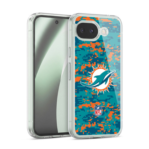 NFL Miami Dolphins Graphics Digital Camouflage Soft Gel Case for Google Pixel 10a
