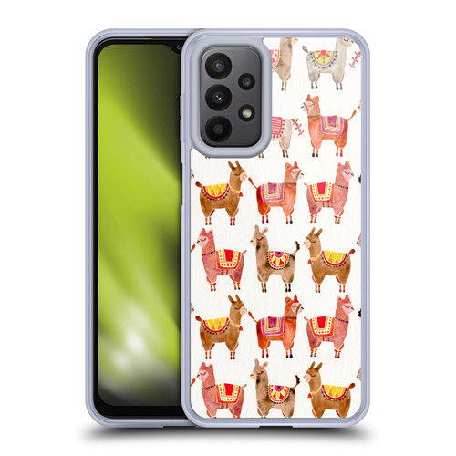 Cat Coquillette Animals Alpacas Soft Gel Case for Samsung Galaxy A23 / 5G (2022)