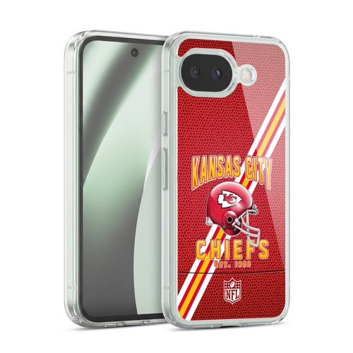 NFL Kansas City Chiefs Logo Art Football Stripes Soft Gel Case for Google Pixel 10a