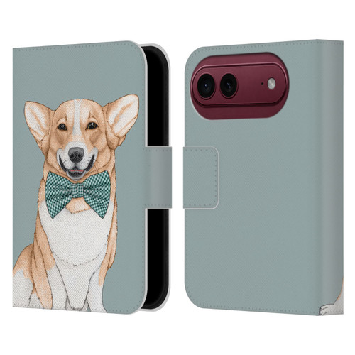Barruf Dogs Corgi Leather Book Wallet Case Cover For Apple iPhone Duo