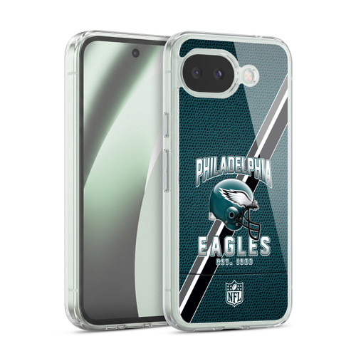 NFL Philadelphia Eagles Logo Art Football Stripes Soft Gel Case for Google Pixel 10a