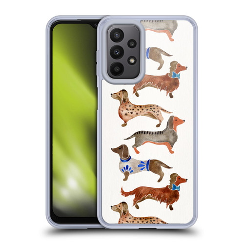 Cat Coquillette Animals Dachshunds Soft Gel Case for Samsung Galaxy A23 / 5G (2022)