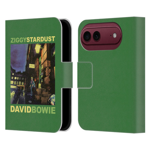 David Bowie Album Art Ziggy Stardust Leather Book Wallet Case Cover For Apple iPhone Duo