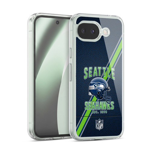 NFL Seattle Seahawks Logo Art Football Stripes Soft Gel Case for Google Pixel 10a