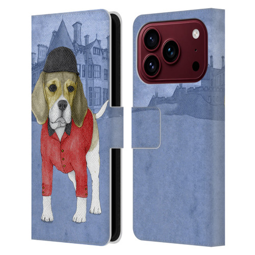 Barruf Dogs Beagle Leather Book Wallet Case Cover For Apple iPhone 18 Pro