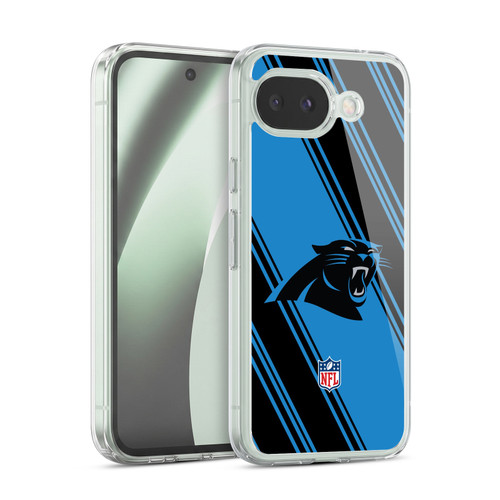 NFL Carolina Panthers Artwork Stripes Soft Gel Case for Google Pixel 10a