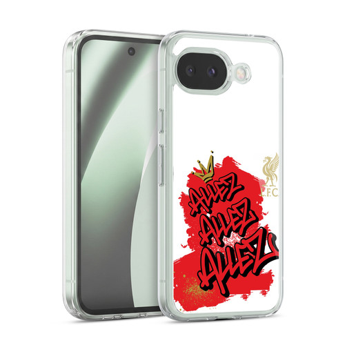 Liverpool Football Club Graffiti Art Allez Allez Allez Gold Soft Gel Case for Google Pixel 10a