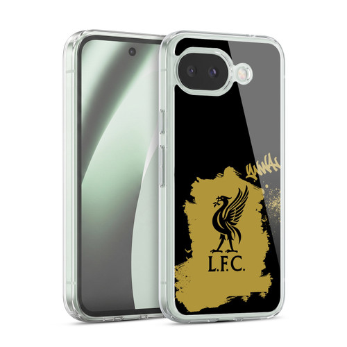 Liverpool Football Club Graffiti Art Liverbird In Black Soft Gel Case for Google Pixel 10a